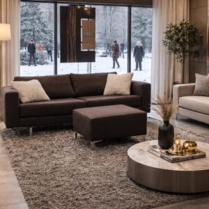 Flexform | 2,5-zitsbank met hocker Ploegwol 43