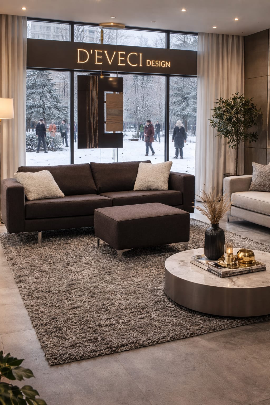 Flexform | 2,5-zitsbank met hocker Ploegwol 43